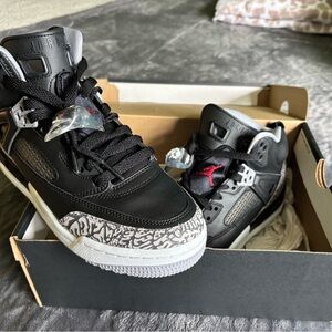 Air Jordan Spizike BG: Black/Varsity Red - Cement Grey **5Y**